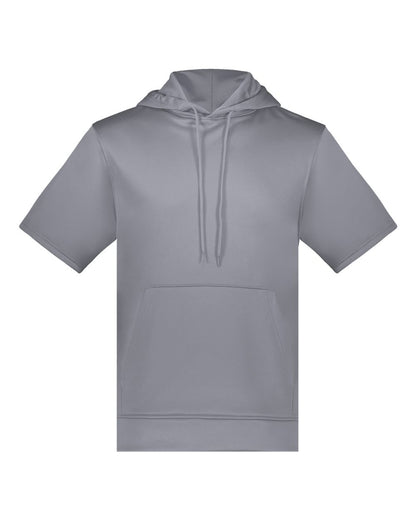Unisex Fleece Short Sleeve Hooded Pullover - 6871