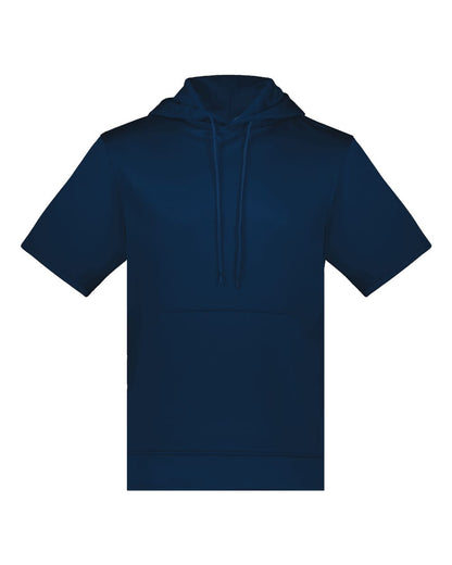 Unisex Fleece Short Sleeve Hooded Pullover - 6871