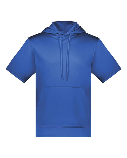 Unisex Fleece Short Sleeve Hooded Pullover - 6871