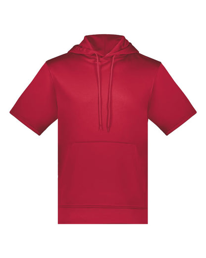 Unisex Fleece Short Sleeve Hooded Pullover - 6871
