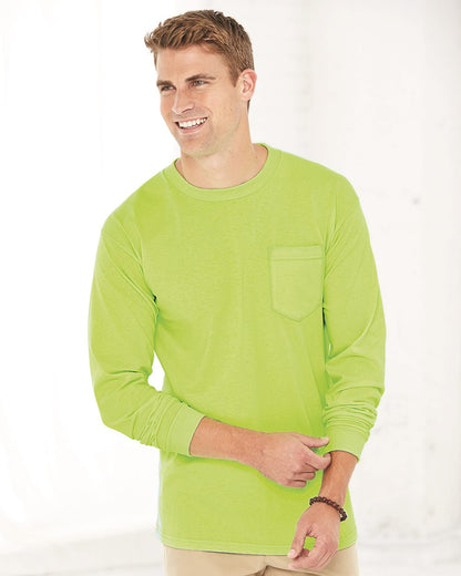 Unisex Union-Made Long Sleeve Pocket T-Shirt - 3055