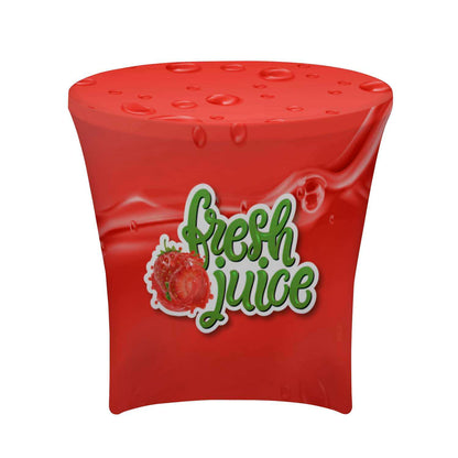 Café-Height UltraFit Round Table Throw (Full-Color Full Bleed)