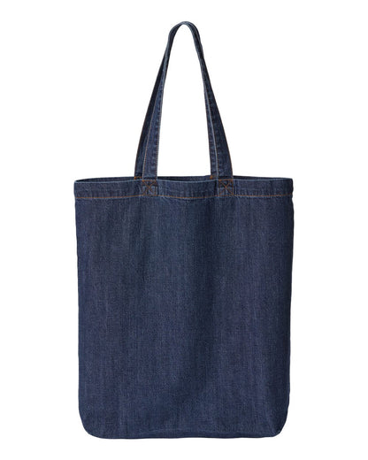 Cotton Denim Gusseted Tote Bag - 7761A