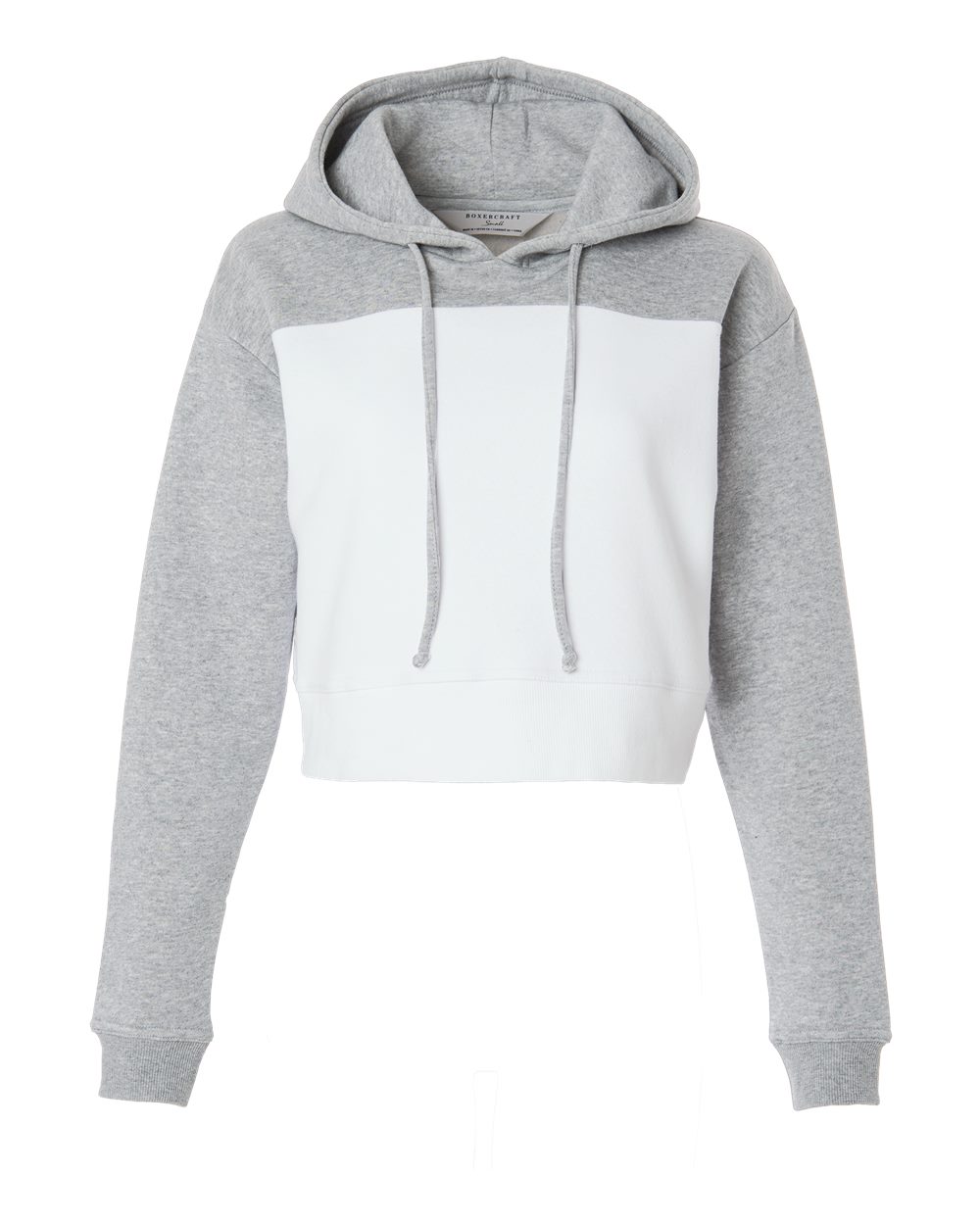 Women's Cropped Fleece Hooded Sweatshirt - BW5404