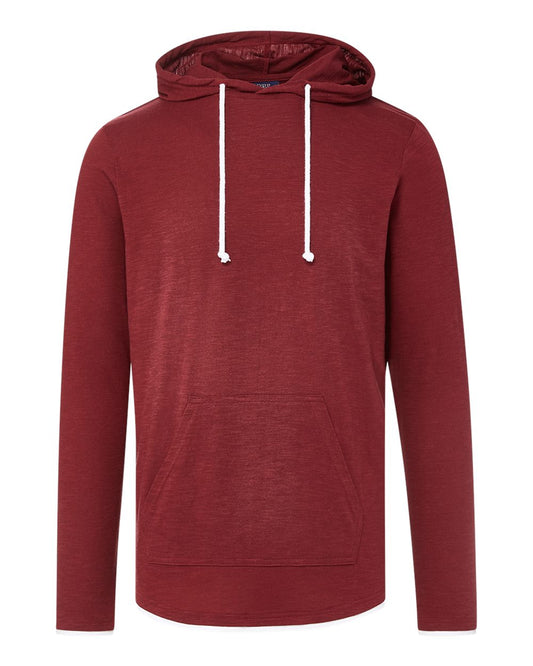 Unisex Miles Slub Hooded Long Sleeve T-Shirt - 24401