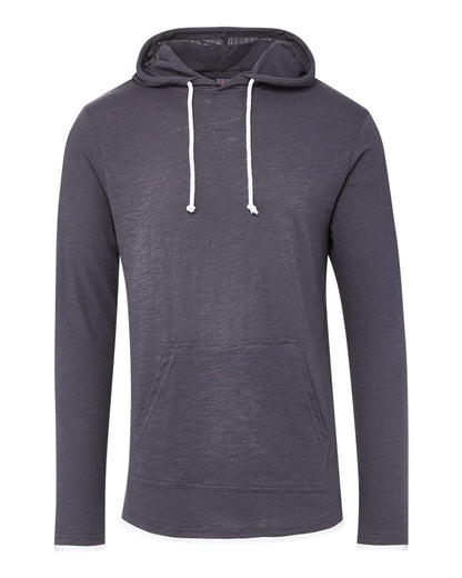 Unisex Miles Slub Hooded Long Sleeve T-Shirt - 24401