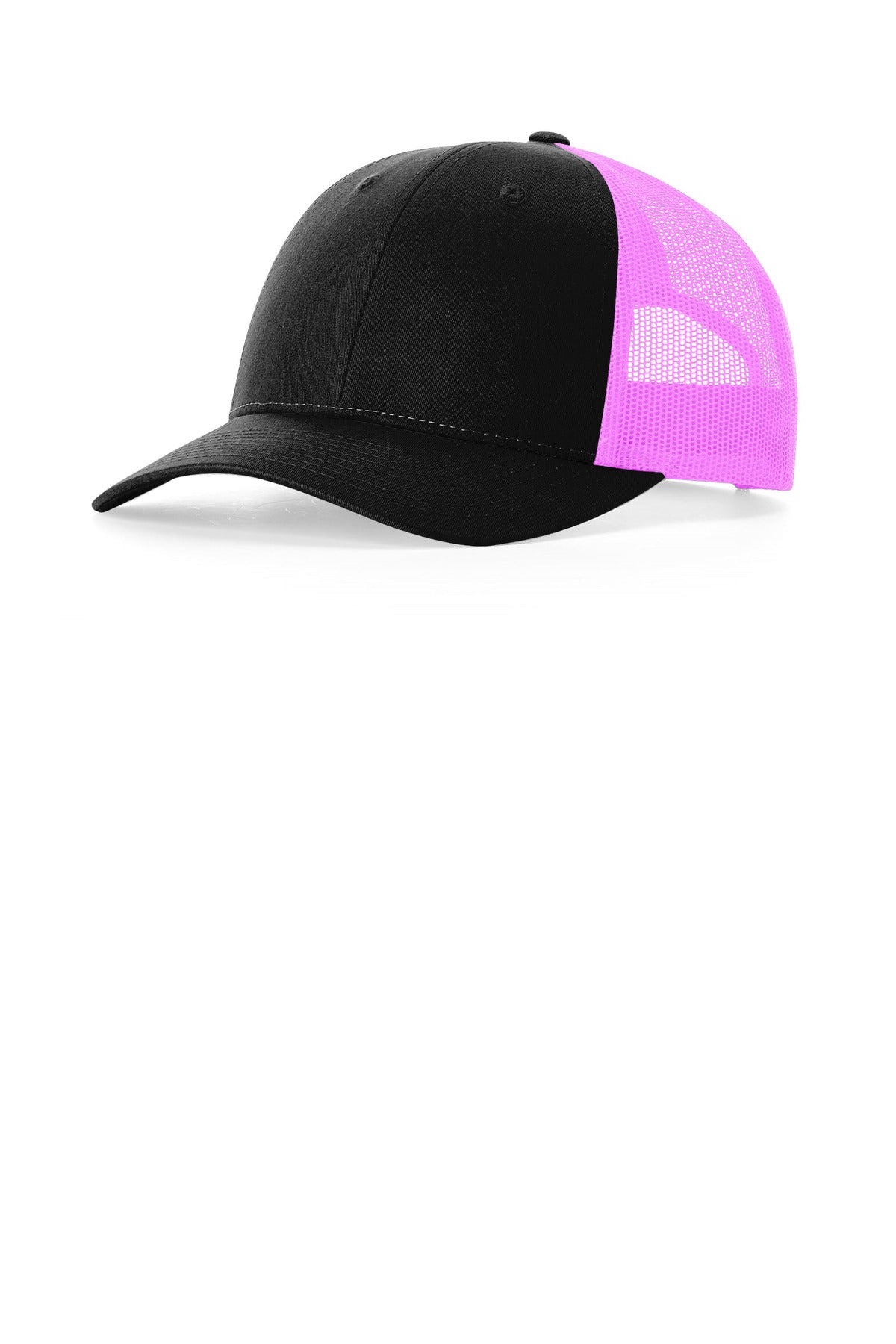 SanMar 115_blackneonpink_hat_detail.jpg