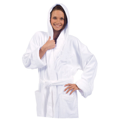 Terry Velour Hooded Robe