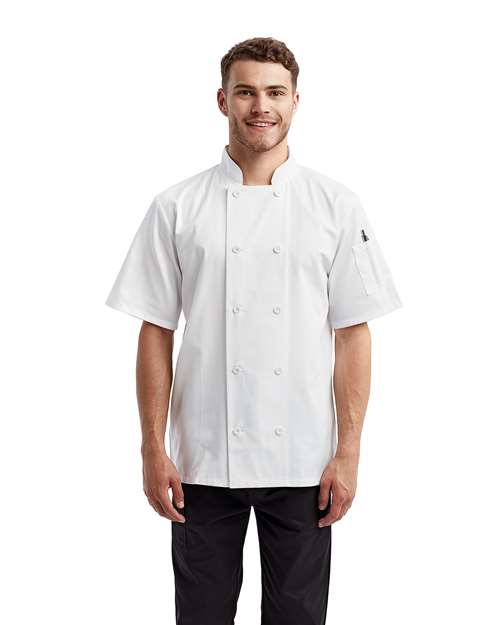 Unisex Short Sleeve Recycled Chef Coat - RP656