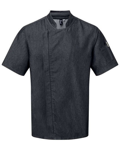 Unisex Zip-Close Short Sleeve Chef's Coat - RP906