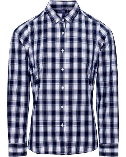 Women's Mulligan Check Cotton Dress Shirt - RP350