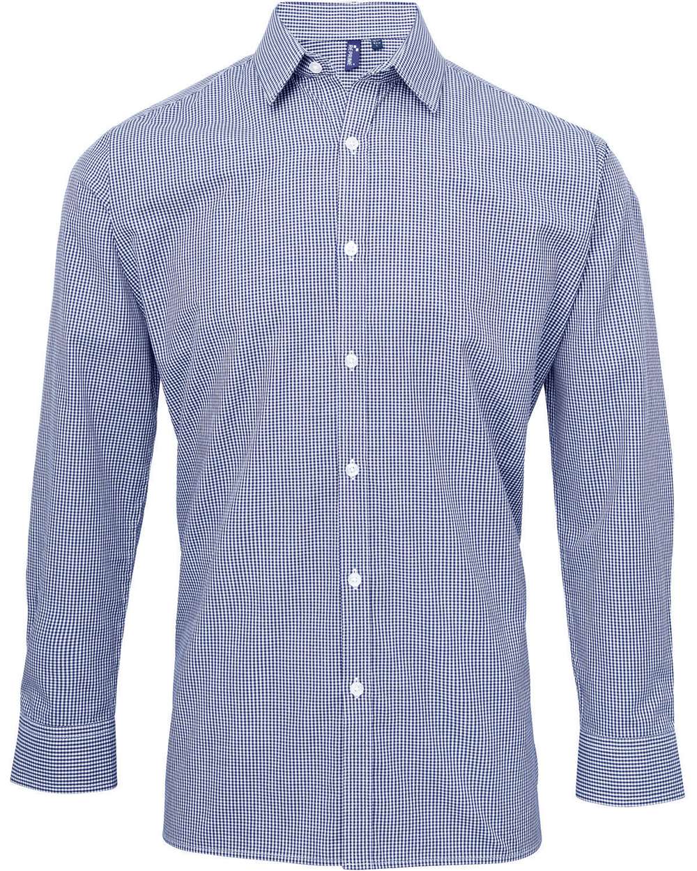 Men's Microcheck Gingham Cotton Shirt - RP220