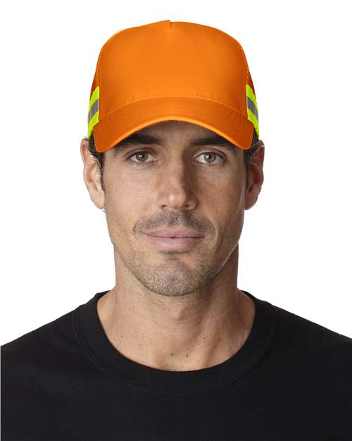 Trucker Reflector High-Visibility Constructed Cap - TR102