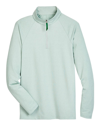 Men's CrownLux Performance® Clubhouse Micro-Stripe Quarter-Zip Pullover - DG480