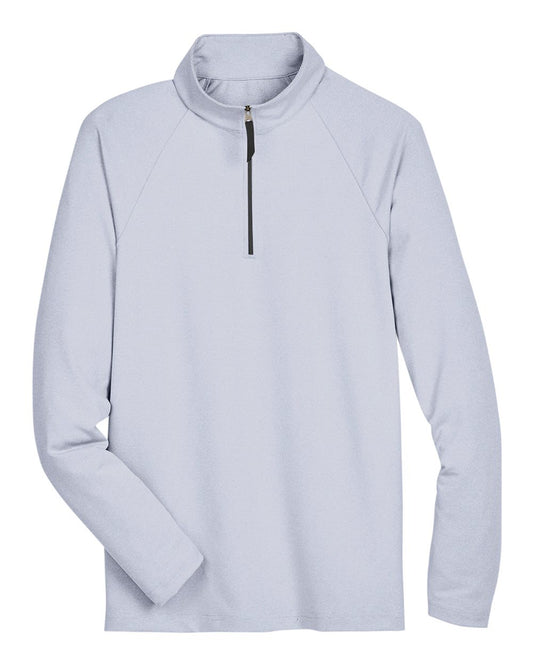 Men's CrownLux Performance® Clubhouse Micro-Stripe Quarter-Zip Pullover - DG480