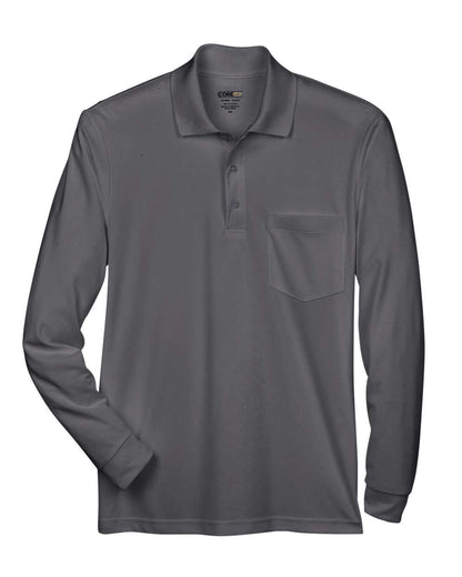 Men's Pinnacle Performance Long Sleeve Piqué Polo with Pocket - 88192P