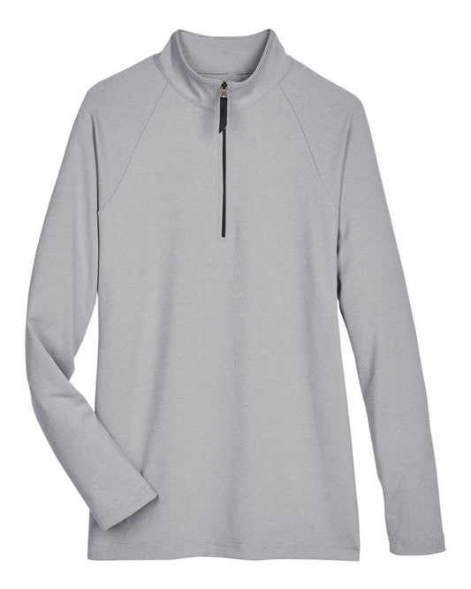 Women's CrownLux Performance® Clubhouse Micro-Stripe Quarter-Zip Pullover - DG480W