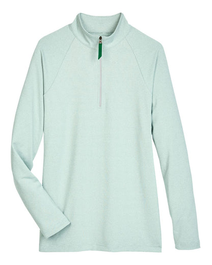 Women's CrownLux Performance® Clubhouse Micro-Stripe Quarter-Zip Pullover - DG480W