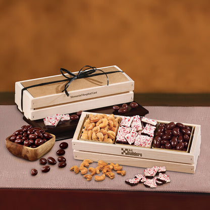 Sweet & Crunchy Assortment in Wooden Crate