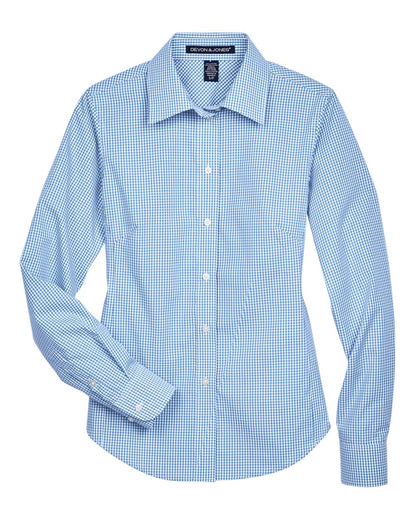 Women's Crown Collection® Gingham Check Woven Dress Shirt - D640W