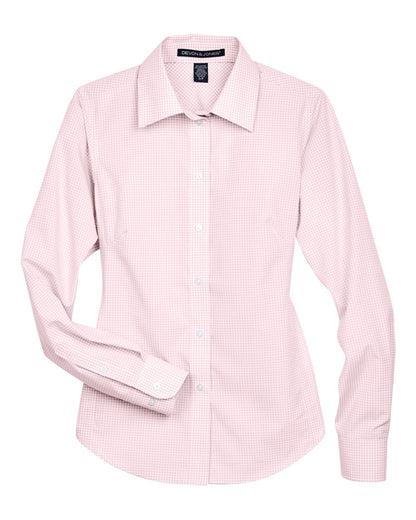 Women's Crown Collection® Gingham Check Woven Dress Shirt - D640W
