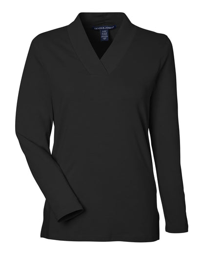 Women's Raleigh Shawl Collar Knit Top - DP121W