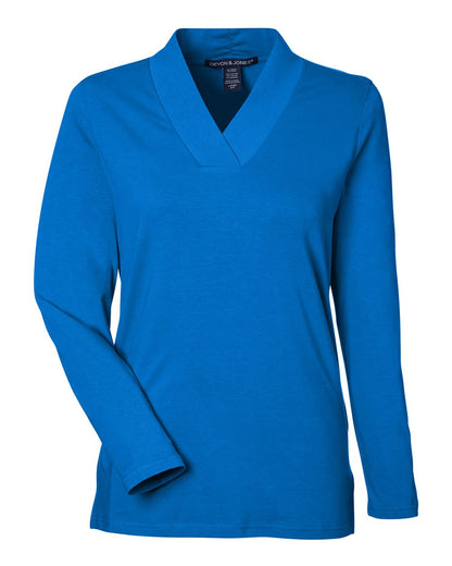 Women's Raleigh Shawl Collar Knit Top - DP121W
