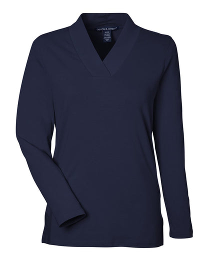 Women's Raleigh Shawl Collar Knit Top - DP121W