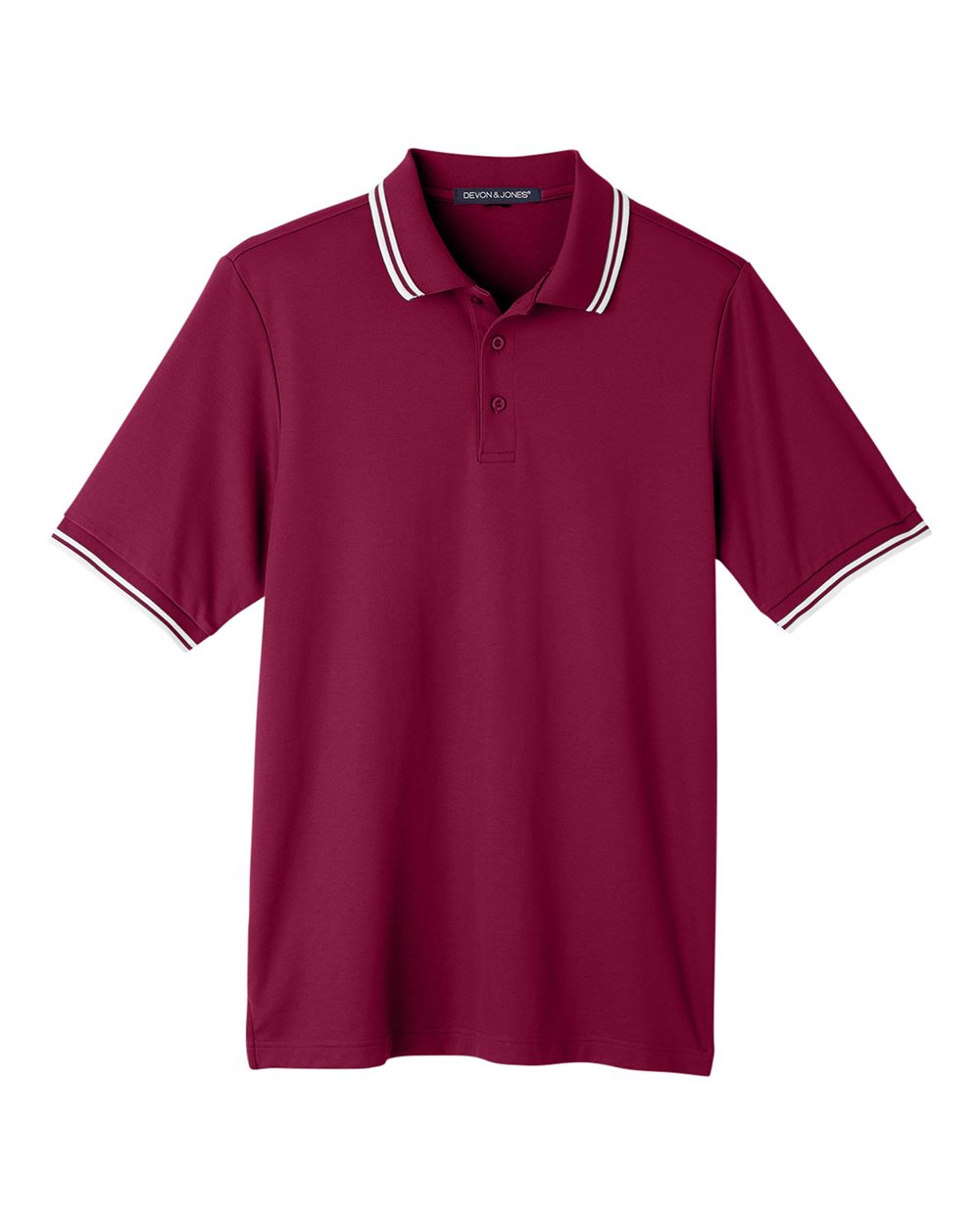 Men's CrownLux Performance® Plaited Tipped Polo - DG20C