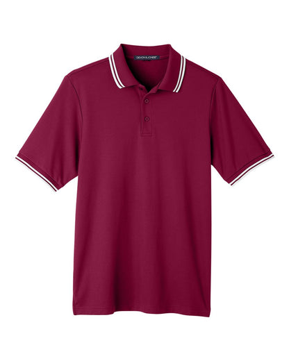 Men's CrownLux Performance® Plaited Tipped Polo - DG20C