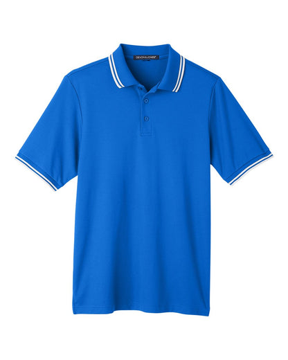 Men's CrownLux Performance® Plaited Tipped Polo - DG20C