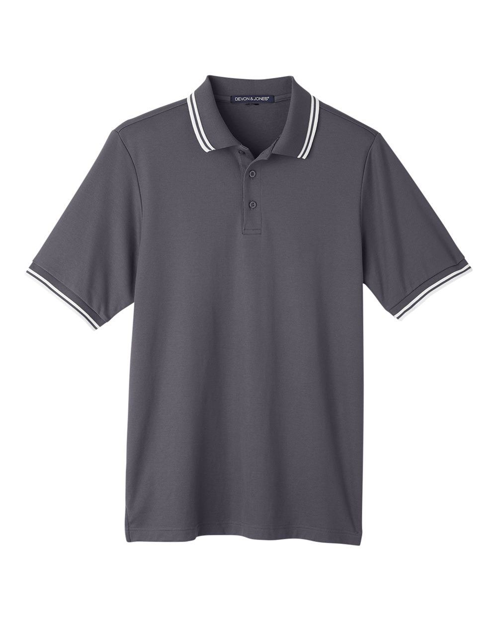 Men's CrownLux Performance® Plaited Tipped Polo - DG20C
