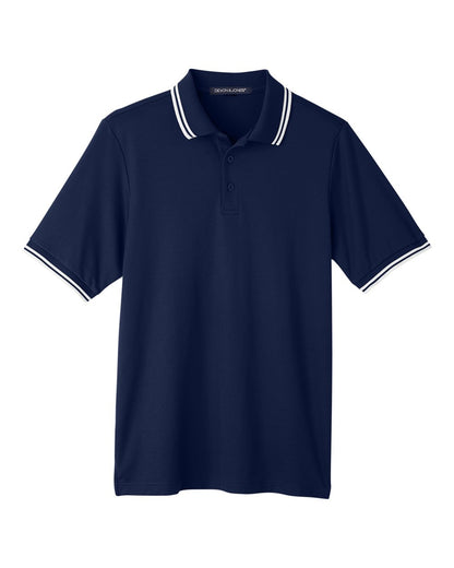 Men's CrownLux Performance® Plaited Tipped Polo - DG20C