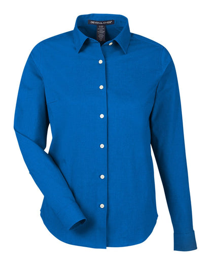 Women's CrownLux Performance® Spencer Poplin Dress Shirt - DG505W