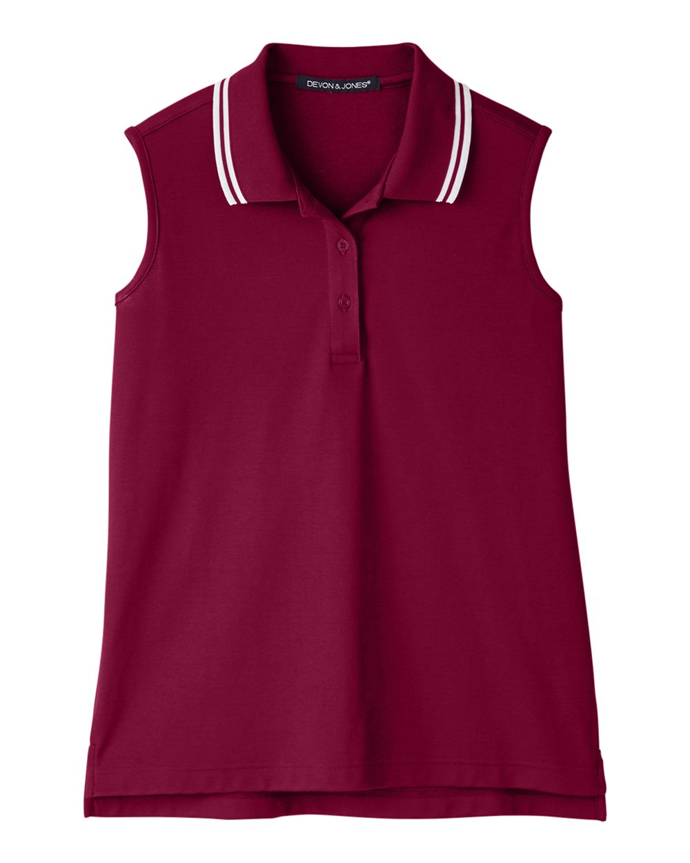Women's CrownLux Performance® Plaited Tipped Sleeveless Polo - DG20SW