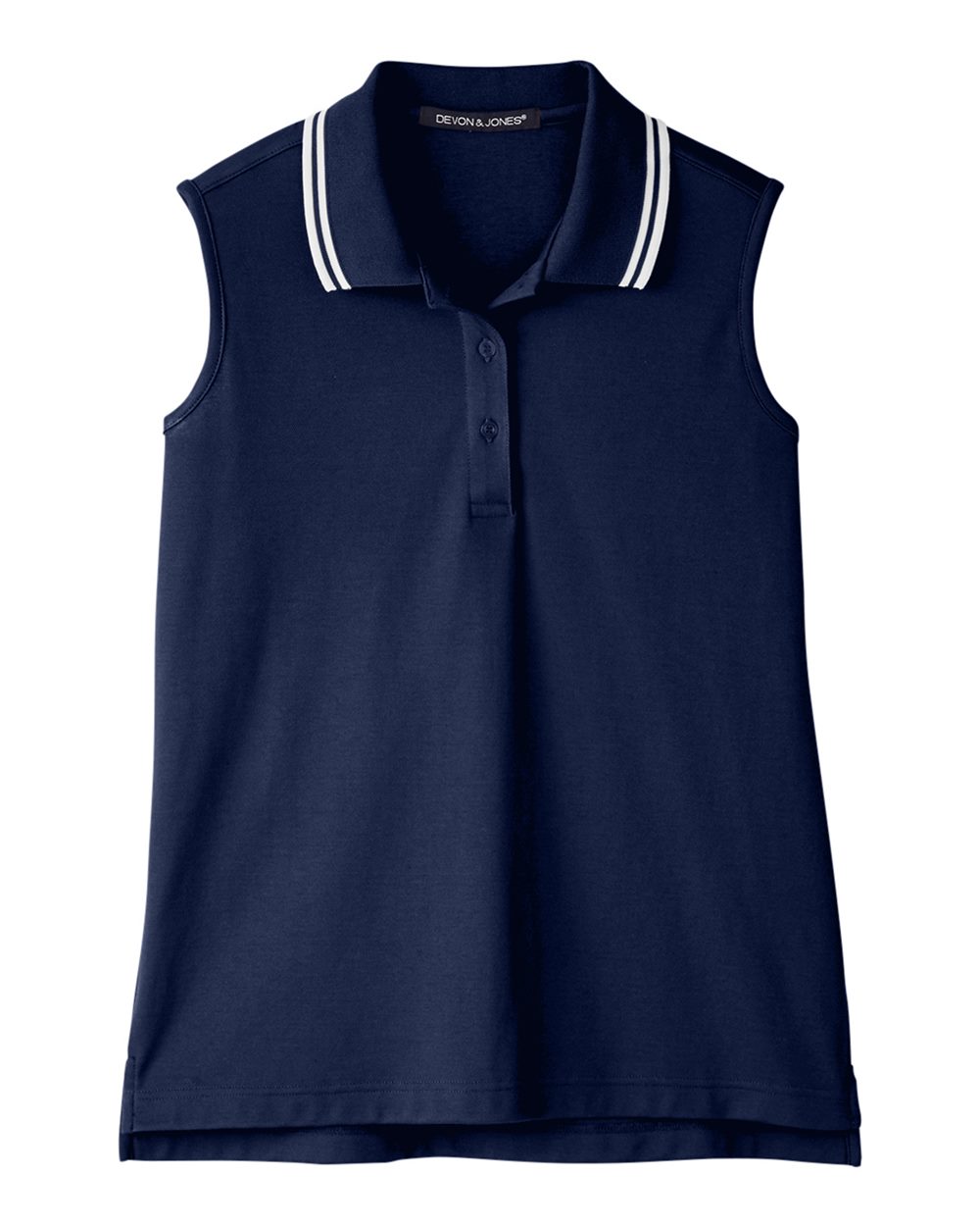 Women's CrownLux Performance® Plaited Tipped Sleeveless Polo - DG20SW