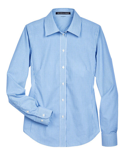 Women's Crown Collection® Banker Stripe Woven Dress Shirt - D645W