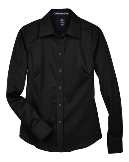 Women's Crown Collection® Solid Stretch Twill Woven Dress Shirt - DG530W