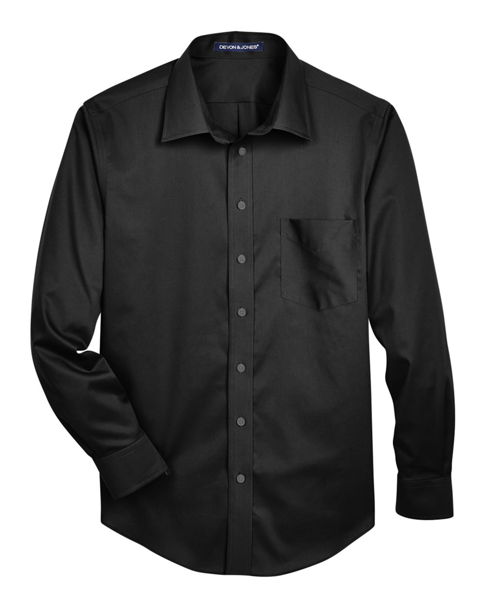 Men's Tall Crown Collection® Solid Stretch Twill Woven Dress Shirt - DG530T