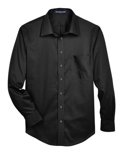 Men's Tall Crown Collection® Solid Stretch Twill Woven Dress Shirt - DG530T