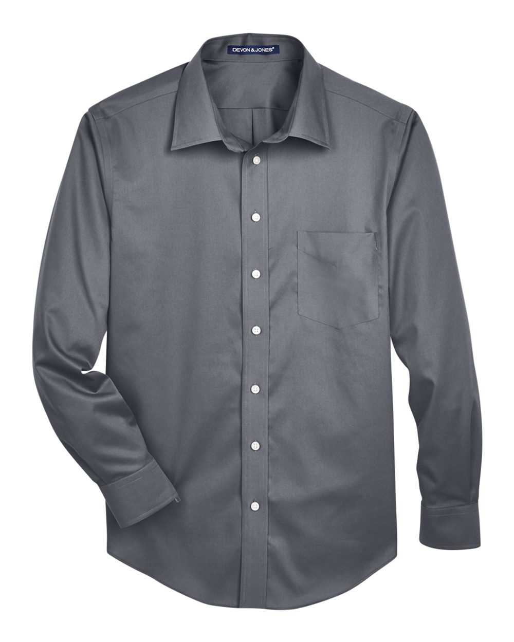 Men's Tall Crown Collection® Solid Stretch Twill Woven Dress Shirt - DG530T