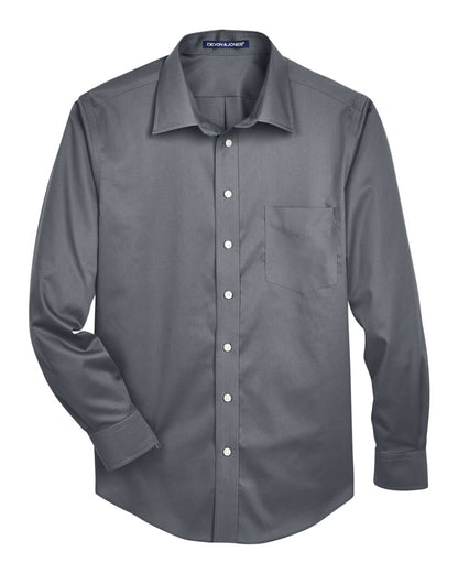 Men's Tall Crown Collection® Solid Stretch Twill Woven Dress Shirt - DG530T