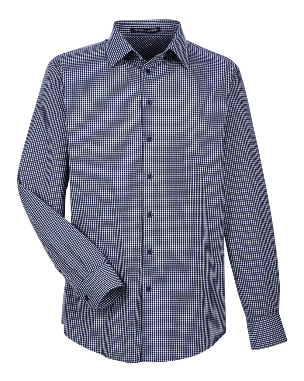 Men's CrownLux Performance® Tonal Mini Check Woven Dress Shirt - DG535