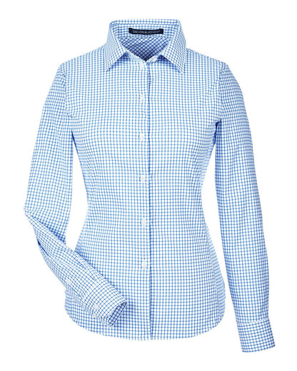Women's CrownLux Performance® Micro Windowpane Woven Dress Shirt - DG540W