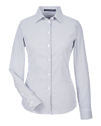 Women's CrownLux Performance® Micro Windowpane Woven Dress Shirt - DG540W