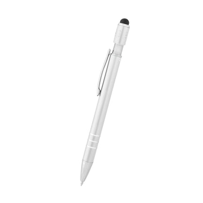 Recycled Aluminum Spin Game Top Pen With Stylus