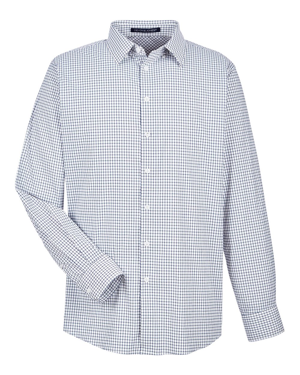 Men's CrownLux Performance® Micro Windowpane Woven Dress Shirt - DG540