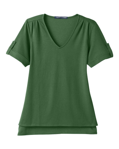 Women's CrownLux Performance® Plaited Rolled Sleeve Shirt - DG20WB