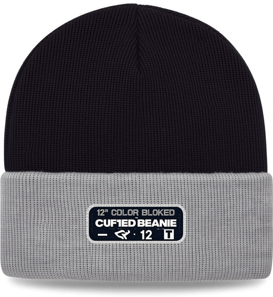 12" Color Blocked Cuffed Beanie - SP12T