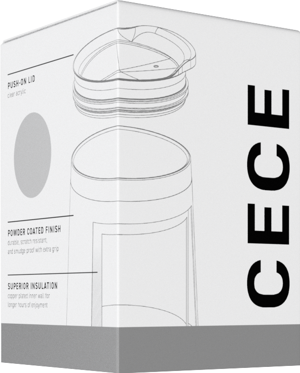 matte black 12 oz cece - powder